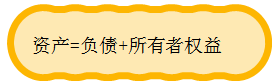 資產(chǎn)=負(fù)債+所有者權(quán)益