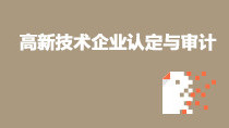高新技術(shù)企業(yè)認(rèn)定與審計(jì)