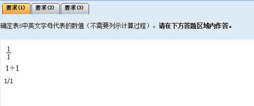 中級(jí)會(huì)計(jì)無(wú)紙化考試符號(hào)表達(dá)方式-除法