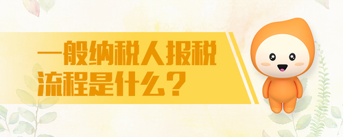 一般納稅人報(bào)稅流程是什么