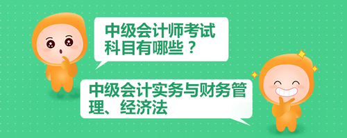 中級會計師考試科目有哪些