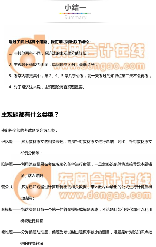 中級經(jīng)濟法主觀題分析
