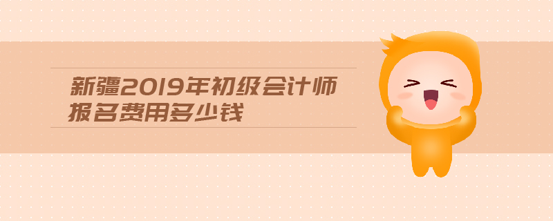 新疆2019年初級(jí)會(huì)計(jì)師報(bào)名費(fèi)用多少錢