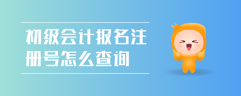 初級(jí)會(huì)計(jì)報(bào)名注冊(cè)號(hào)怎么查詢