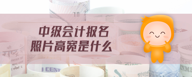 中級(jí)會(huì)計(jì)報(bào)名照片高寬是什么