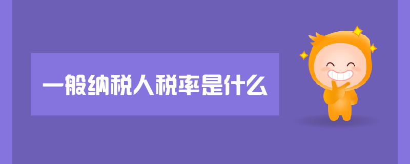 一般納稅人稅率是什么