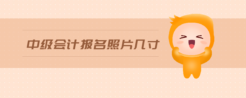 中級會計報名照片幾寸
