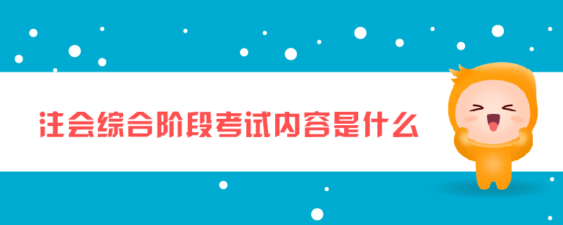 注會綜合階段考試內(nèi)容是什么