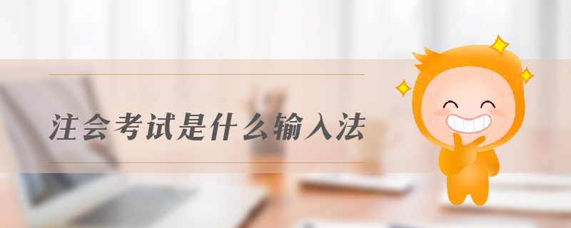 注會考試是什么輸入法