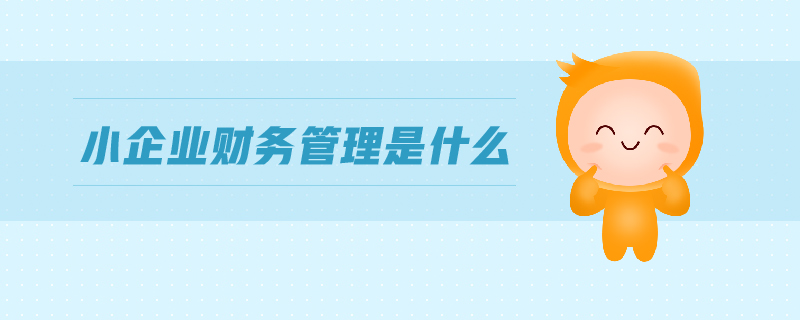 小企業(yè)財務管理是什么
