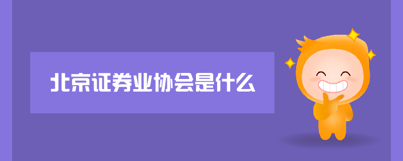 北京證券業(yè)協(xié)會是什么