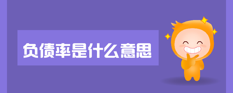 負(fù)債率是什么意思