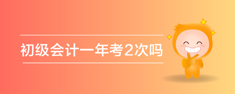 初級會計(jì)一年考2次嗎
