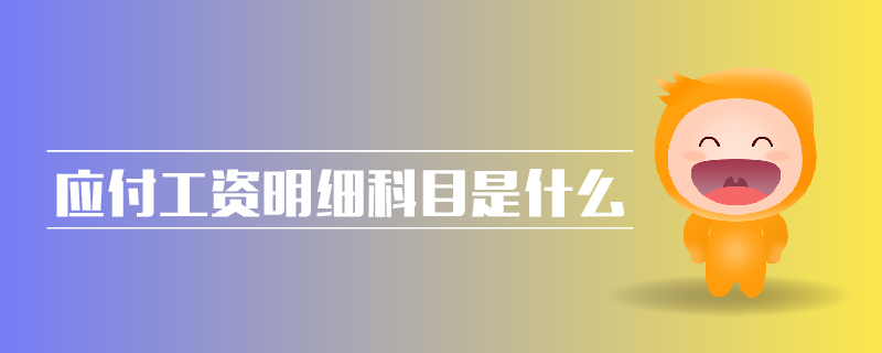 應付工資明細科目是什么