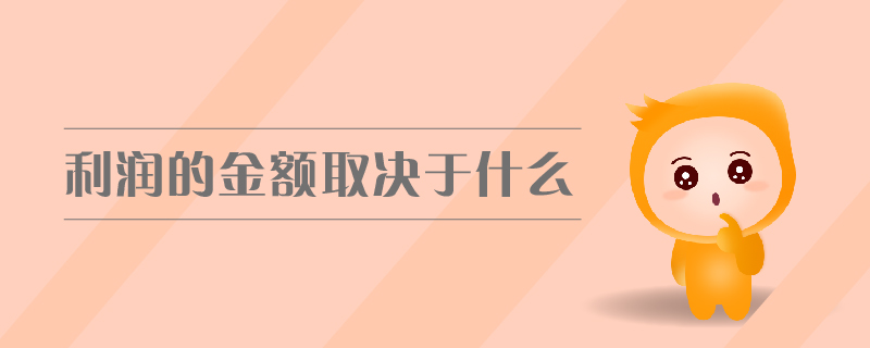 利潤的金額取決于什么