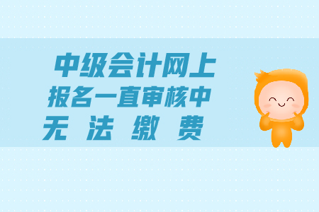 中級會計網(wǎng)上報名一直審核中，無法繳費怎么辦？