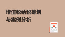增值稅納稅籌劃與案例分析