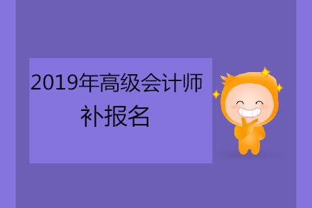 2019年高級(jí)會(huì)計(jì)師補(bǔ)報(bào)名都有哪些地區(qū)？