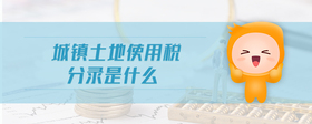 城鎮(zhèn)土地使用稅分錄是什么