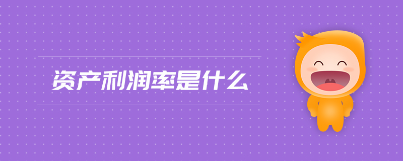 資產(chǎn)利潤(rùn)率是什么