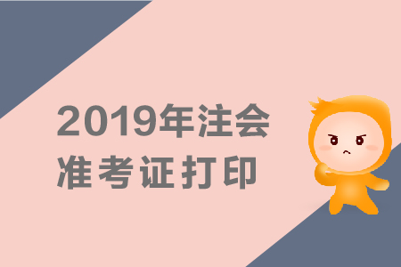 浙江2019年注冊(cè)會(huì)計(jì)師準(zhǔn)考證打印入口已公布