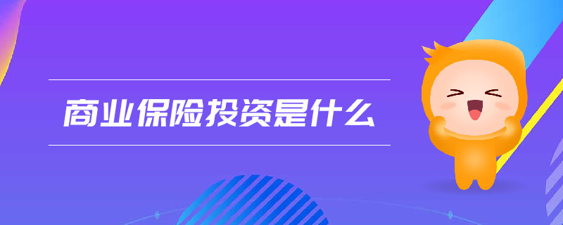 商業(yè)保險(xiǎn)投資是什么