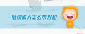 一般納稅人怎么零報(bào)稅