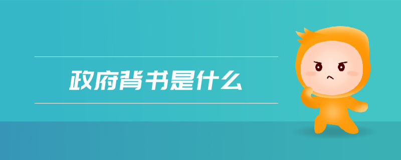 政府背書是什么