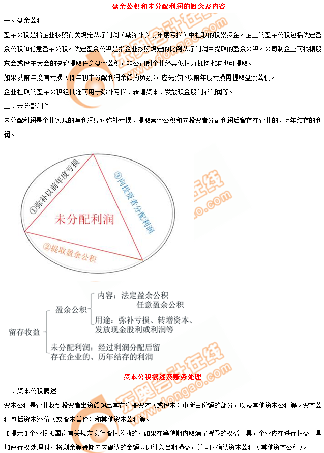 2019年《初級會計(jì)實(shí)務(wù)》沖刺備考指導(dǎo)：第四章 所有者權(quán)益