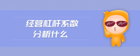 經(jīng)營杠桿系數(shù)分析什么