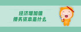 經(jīng)濟(jì)增加值債務(wù)資本是什么