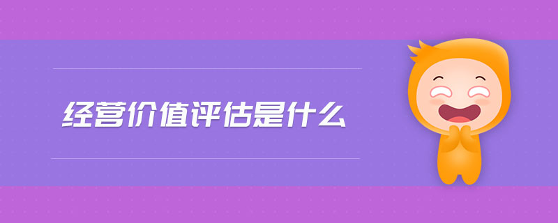 經(jīng)營價(jià)值評估是什么