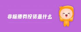 非標(biāo)債券投資是什么