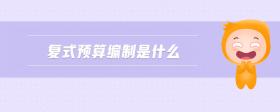 復(fù)式預(yù)算編制是什么