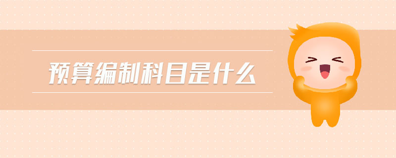 預(yù)算編制科目是什么