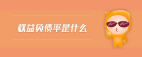 權(quán)益負(fù)債率是什么