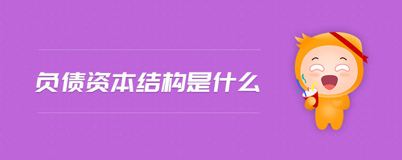 負(fù)債資本結(jié)構(gòu)是什么