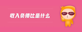 收入負(fù)債比是什么