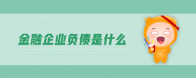 金融企業(yè)負債是什么