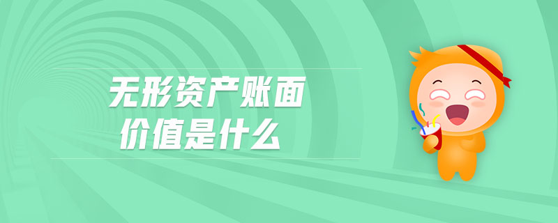 無形資產(chǎn)賬面價值是什么