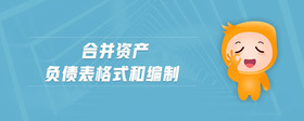 合并資產(chǎn)負(fù)債表格式和編制