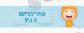 固定資產原值是什么