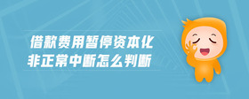 借款費(fèi)用暫停資本化非正常中斷怎么判斷