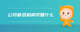 公司概念和種類是什么
