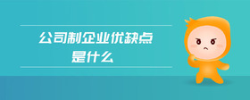 公司制企業(yè)優(yōu)缺點(diǎn)是什么