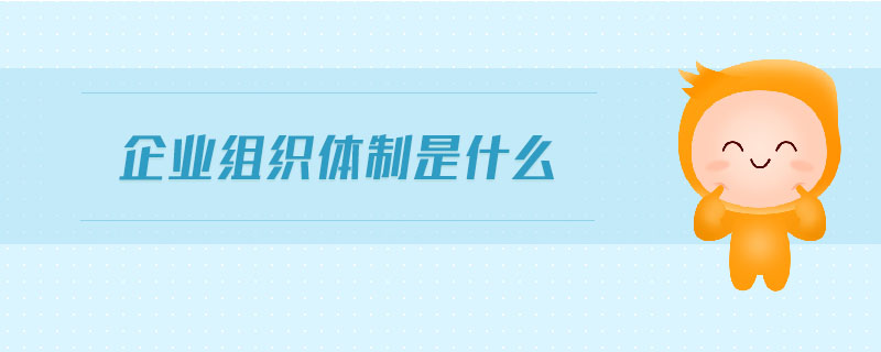 企業(yè)組織體制是什么