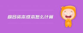 綜合資本成本怎么計算