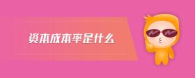 資本成本率是什么