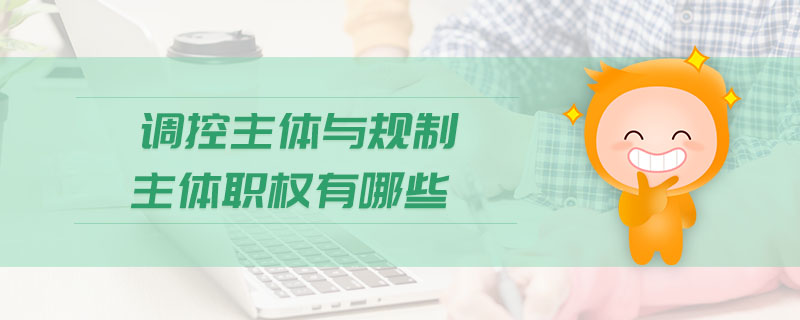 調(diào)控主體與規(guī)制主體職權(quán)有哪些