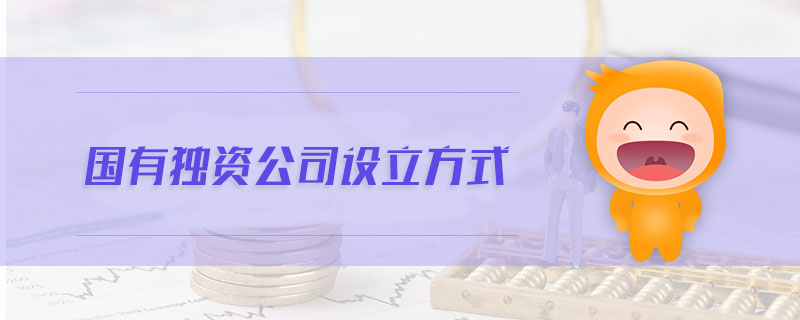 國有獨(dú)資公司設(shè)立方式